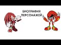 БИОГРАФИЯ ПЕРСОНАЖЕЙ SONIC THE HEDGEHOG