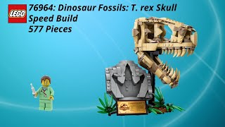 Random Nurse builds Lego 76964: Dinosaur Fossils: T. rex Skull Speed Build