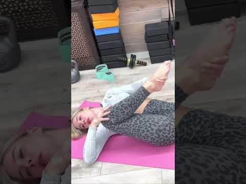 Top Flexible girl. Yoga position. Splits for Stretching and Flexibility.