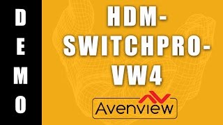 Check out this video wall, matrix switcher and multiviewer from Avenview, HDM-SWITCHPRO-VW4
