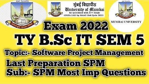 TYBSCIT  SEM-V || Software Project Management||Last preparation||Nov 2022 || #mumbaiuniversity2022