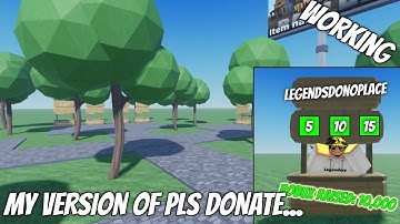 I Tried Making My Own PLS DONATE Game  -  Roblox Studio