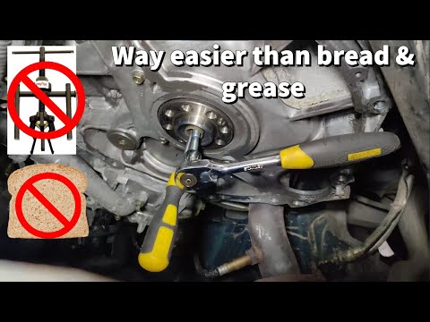 Pilot bearing bushing removal without tool (better than bread & grease) G35/350Z