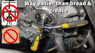 Pilot bearing bushing removal without tool (better than bread & grease) G35/350Z