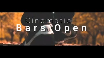 How To Make Black Bars Open Cinematic Effect In Kinemaster || Kinemaster Tutorial