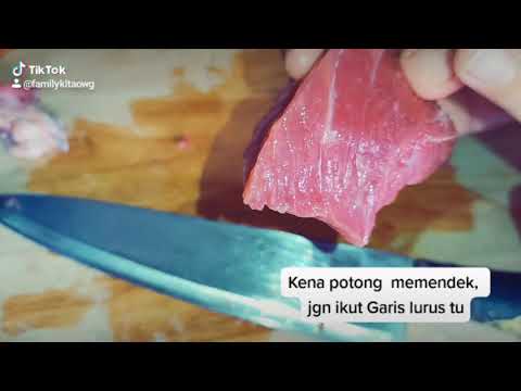 Cara Potong Daging Pasti Lembut How To Cut Meat Youtube
