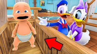 Baby and DONALD DUCK FAMILY Play Hide and Seek! by Bubbles and Gummy 5,788 views 10 days ago 4 hours, 10 minutes