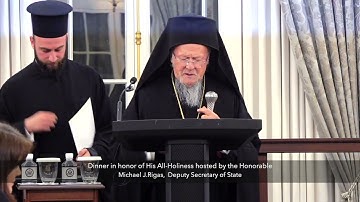 US State Department honors Ecumenical Patriarch Bartholomew