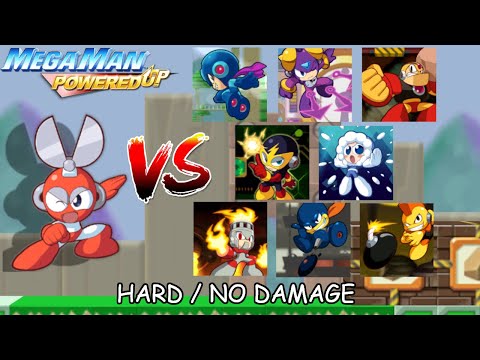 Mega Man Powered Up: All Bosses as CUTMAN (Hard/No Damage)