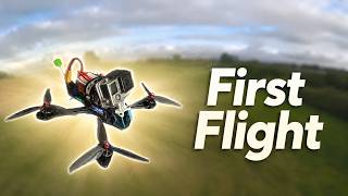 First FPV drone flight! (Crashed)