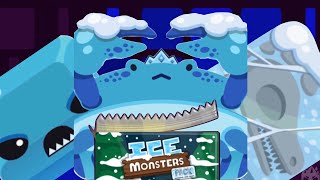Hunt for Ice slime ice fossil and ice crab, and ice monster pack ￼