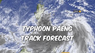 Typhoon Paeng 3-Day Track Forecast