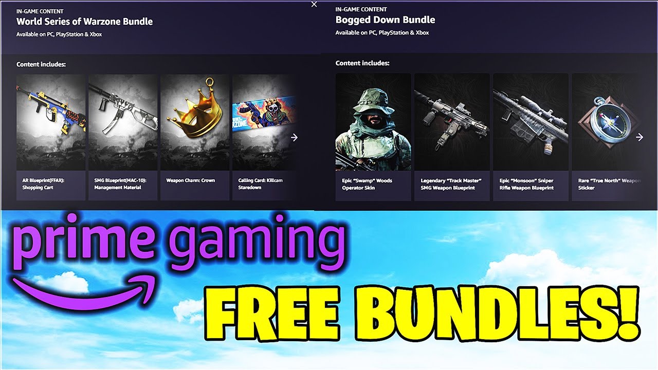 NEW FREE *EXCLUSIVE* PRIME GAMING BUNDLE! World Series of Warzone Battle  Pack in Vanguard! () 