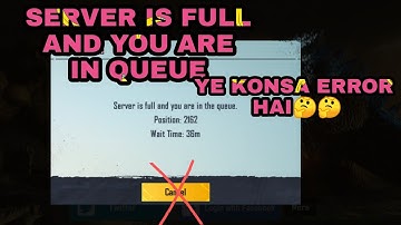 Server Is full and you are in queue pubg mobile