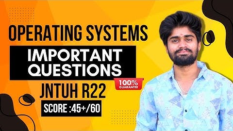 Operating Systems | Must & Should learn these questions | JNTUH R22 | Codingfataka