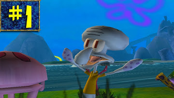 Spongebob Squarepants Battle For Bikini Bottom - Part 1 | Jellyfish Fields (HD 1080p | GameCube)