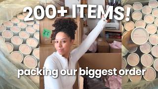 packing a wholesale order for my hair accessories brand ✨ REALISTIC day in the life