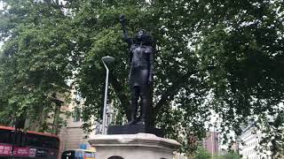 Colston statue replaced by sculpture of Black Lives Matter protester