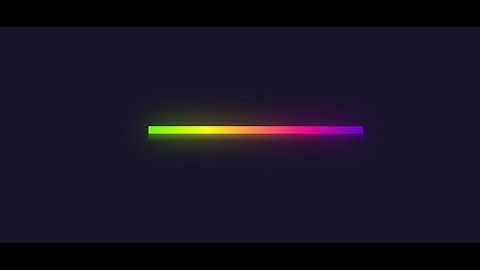 Glowing Gradient Loading Bar Animation Effects | Quick CSS Tutorial