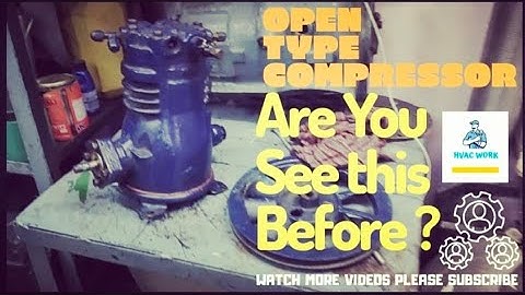 Open Type compressor Reciprocating Compressor After #Oil_seal replaced and re-assembling  #HVAC_Work