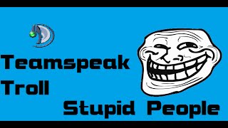Teamspeak Trolling: Stupid people.