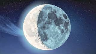 🌙 Crescent Moon to Full Moon Transformation | 4K Cinematic Night Sky Loop | Lunar Phase Animation