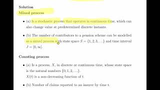 Stochastic Process   Short Definitions  Question