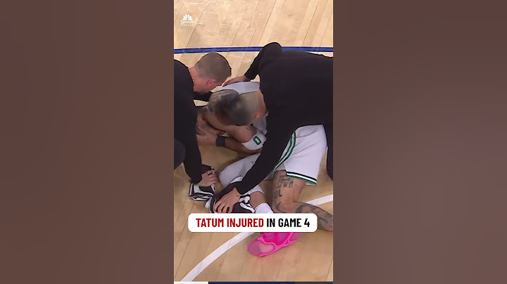 Jayson Tatum goes down with non-contact ankle injury in Game 4