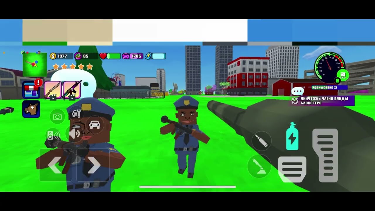 Штурм полицейского участка в Gangs Wars City! Уничтожил танком весь спецназ!