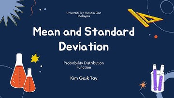Mean and Standard Deviation of Probability Distribution Function Using the Casio Classwiz Calculator