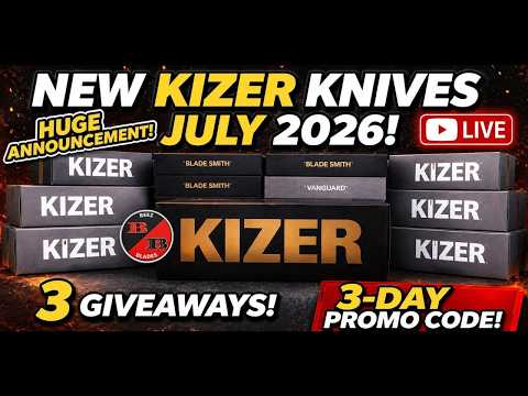 KIZER JULY 2026 RELEASES With 10% Promo Code & GIVEAWAYS - LIVE!