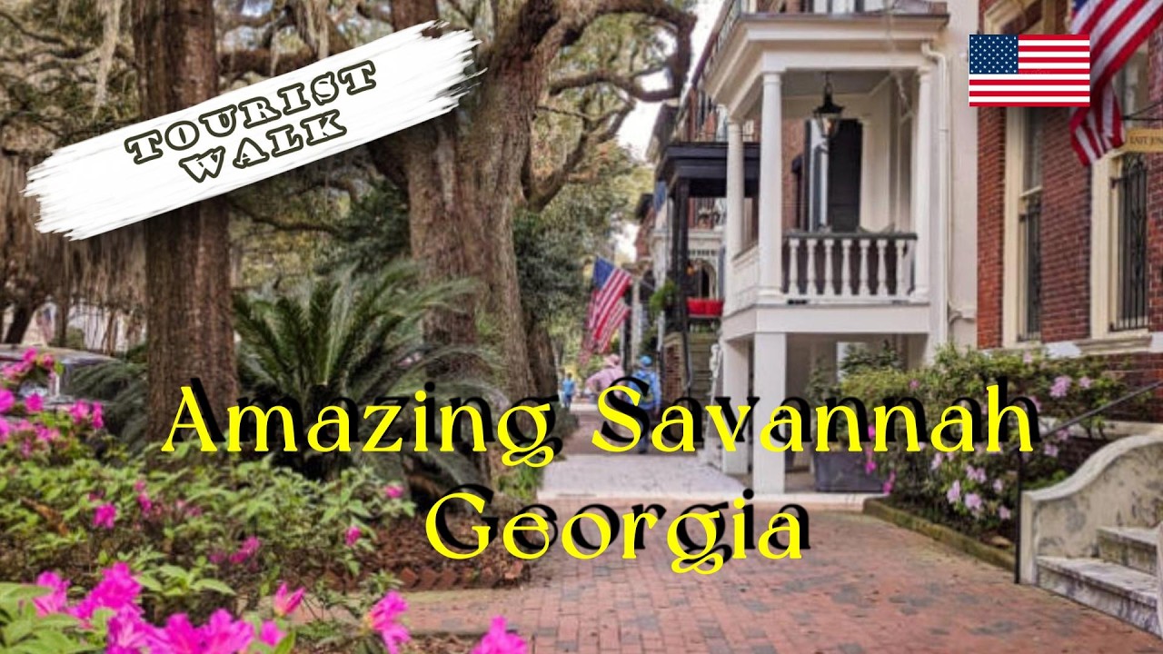 Walking Tour of Historic Savannah Georgia - USA