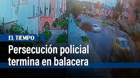 Ladrones que se movilizaban en un carro recibieron a disparos a policías en persecución | El Tiempo