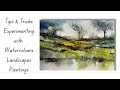 Abstract Watercolour Landscape // Experimental Techniques!