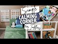 SIMPLE CALMING CORNER AT HOME FOR TODDLERS | Set up + Tour of our Calming Corner | The Carnahan Fam