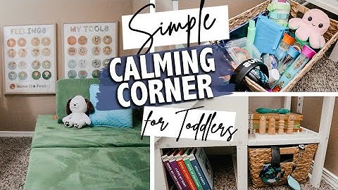 SIMPLE CALMING CORNER AT HOME FOR TODDLERS | Set up + Tour of our Calming Corner | The Carnahan Fam
