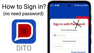 How to sign in DITO app without password screenshot 2