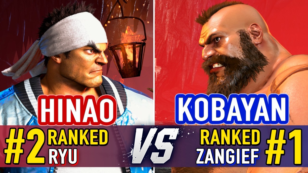 SF6 🤜 HINAO (#2 Ranked Ryu) vs KOBAYAN (#1 Ranked Zangief) 🤛 SF6 High Level Gameplay