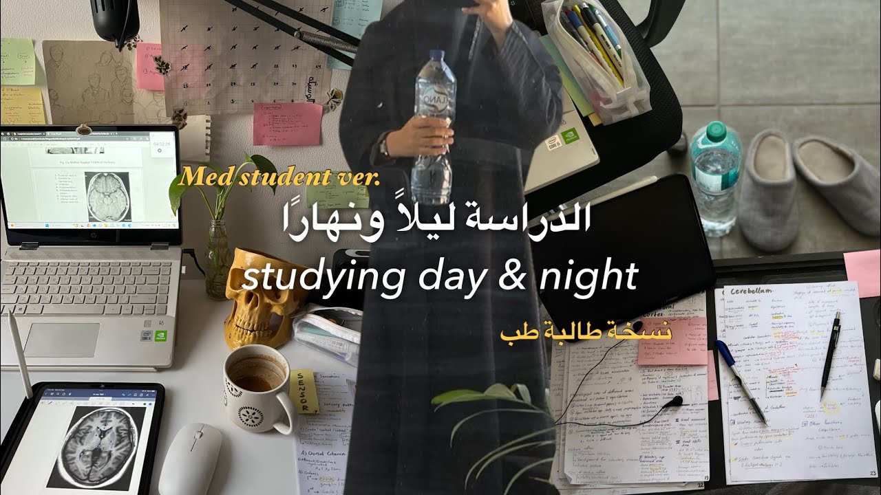 يوميات طالبة طب| حضور أول مؤتمر طبي، الدراسة للاختبارات العملية🥼والكثير من السهر.(Eng)