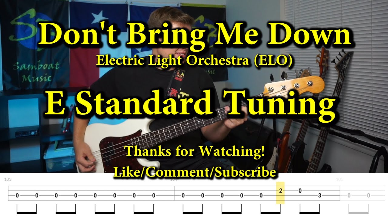Don't Bring Me Down Electric Light Orchestra (Bass Cover with Tabs
