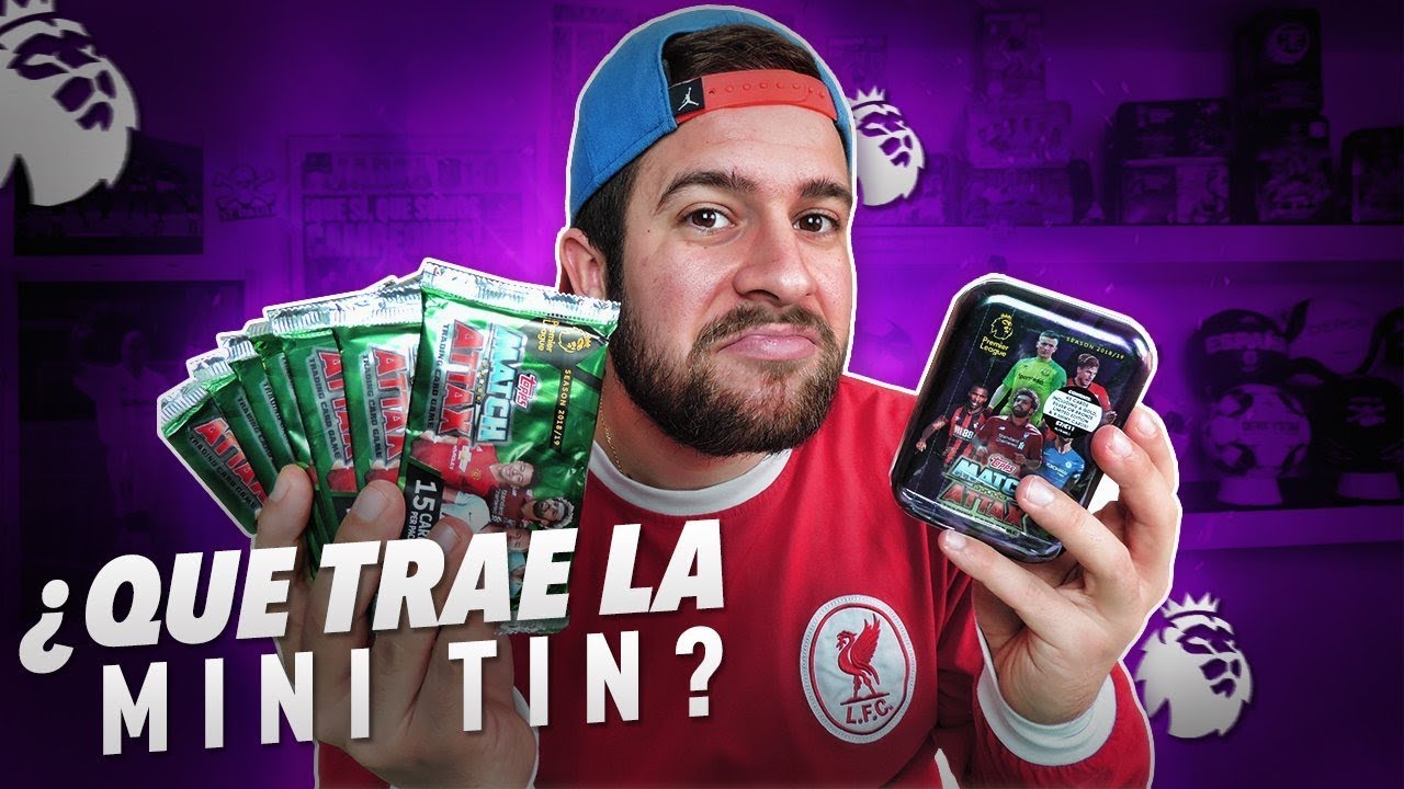 ¿QUE HAY DENTRO? MINI TIN Y SOBRES PREMIER LEAGUE 2018-19 | MATCH ATTAX panini chowder