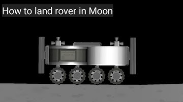 How to land rover on the Moon in SFS space flight simulator