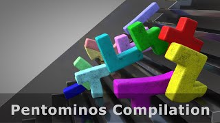 Pentaminos Compilation | All together and each separately | ASMR ❤️ C4D4U