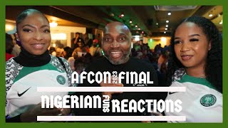 AFCON 2023 FINAL | NIGERIAN FANS REACTIONS BEFORE AND AFTER 90 MINUTES.  LIVE IN Amsterdam ZuidOost