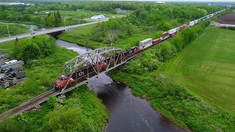 Chasing Trains in Beautiful Nova Scotia - Summer Memories 2021 - DJI Mini 2 Cinematic 4K UHD