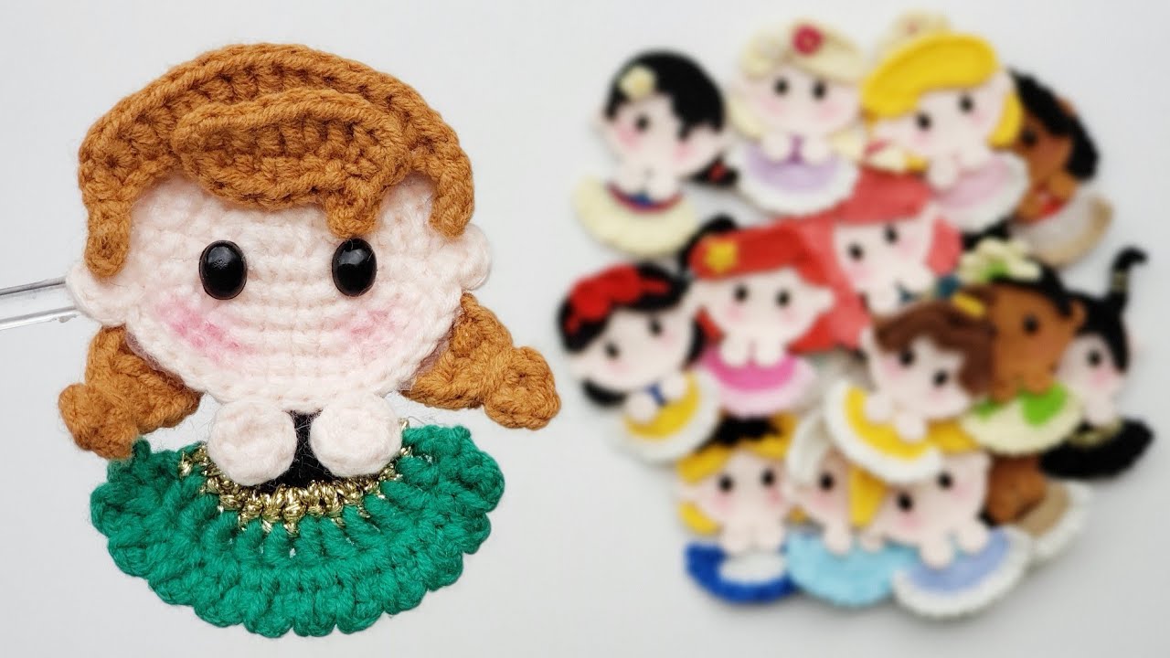 ANNA Crochet Hair Clip | Crochet Brooch | SpringDay DIY