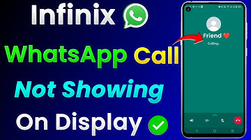 WhatsApp Call Not Showing On Display in Infinix | Infinix Me WhatsApp Call Nahi Dikha Raha Hai?