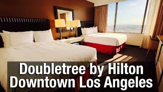 Hotel Tour - Hilton Doubletree Los Angeles Hotel Near Dodger Stadium - Hotel Room Tour - Downtown LA