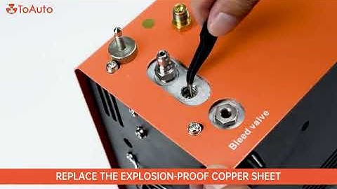 TOAUTO A2 PCP Air Compressor.How do you replace the burst/rupture disc?