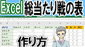 Excel 総当たり リーグ戦 の表を効率よく作成する方法 Youtube